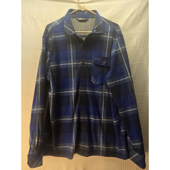 ZeroXposur Plaid Button Down Up Shirt Mens Size Large Long Sleeve Blue Collared - Picture 1 of 8